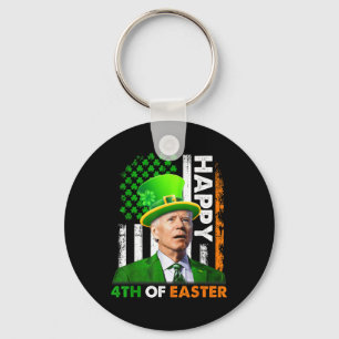 Funny Joe Biden St Patricks Day Happy 4th Of July  Key Ring