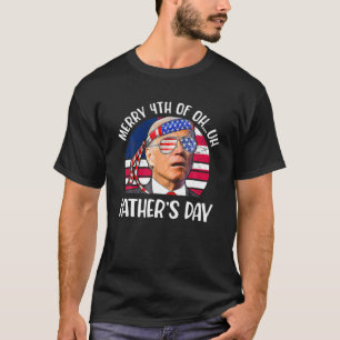 Funny Joe Biden Vintage Merry 4Th Of Father's Day T-Shirt