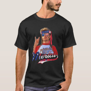 Funny Joe_Dirt's Merica 4Th Of July American Flag T-Shirt