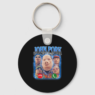 Funny John Rk Is Calling Meme Vintage John Rk Boot Key Ring