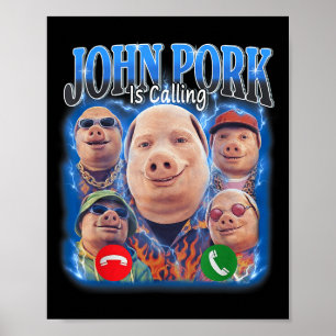Funny John Rk Is Calling Meme Vintage John Rk Boot Poster