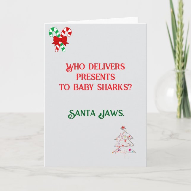 Funny Joke designed Christmas Card (Front)