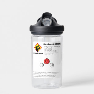 Funny Joke Dihydrogen Monoxide (H2O) Chemistry Water Bottle