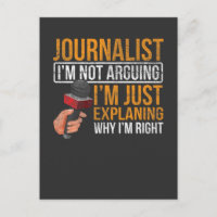 Funny Journalist Job Sarcasm News Author Reporter