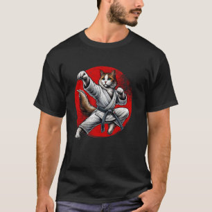Funny Judo Cat Karate for Boys and Men T-Shirt