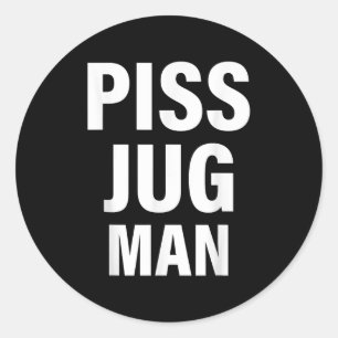 Funny Jug Man Apparel Classic Round Sticker