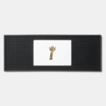 Funny July 4th US Flag Patriotic Giraffe  Bar Mat<br><div class="desc">Funny July 4th US Flag Patriotic Giraffe</div>