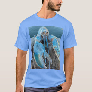 Funny Jumpscare Lobster Meme Blue Crustacean girl T-Shirt