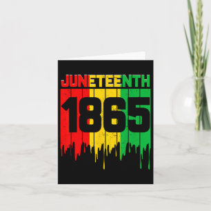 Funny Juneteenth 1865 African Men Women Boy Girl K Card