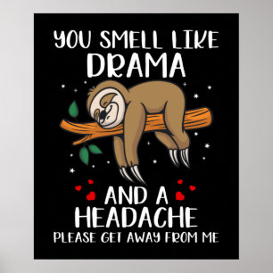 Funny Jungle Sloth  Poster