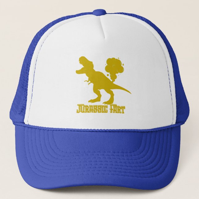 Funny Jurassic Fart Trucker Hat (Front)