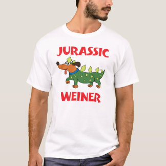 Funny Jurassic Weiner Dog Dinosaur Dog T-Shirt