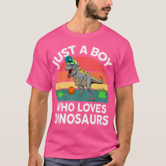 Funny Just A Boy Who Love Dinosaurs Tshirt Trex To