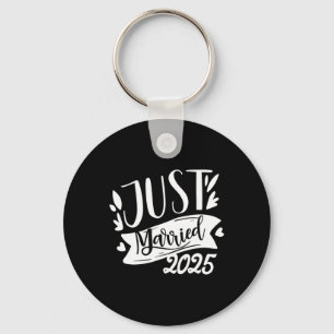 Funny Just Married 2025 Cute Bride And Groom Marri Key Ring