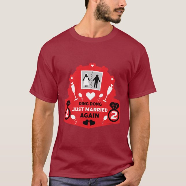 Funny just married again  T-Shirt (Front)