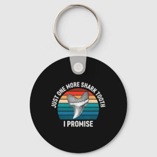 Funny Just One More Shark Tooth I Promise Retro Vi Key Ring