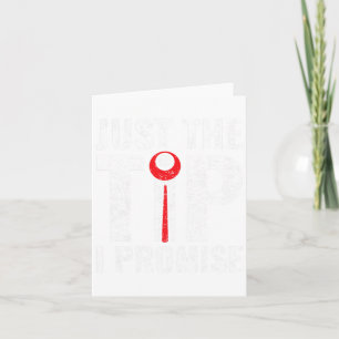 Funny Just The Tip I Promise Pool Player Billiard Card