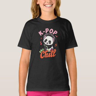 Funny K-Pop and Chill Shirt - Cute Anime Panda T s