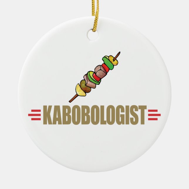 Funny Kabob Ceramic Tree Decoration (Front)