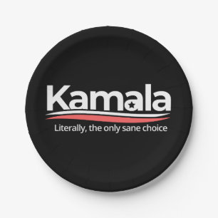 Funny kamala 2024, Literally the Only Sane Choice, Paper Plate