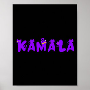 Funny Kamala Cat Lady Kamala Harris President 2024 Poster