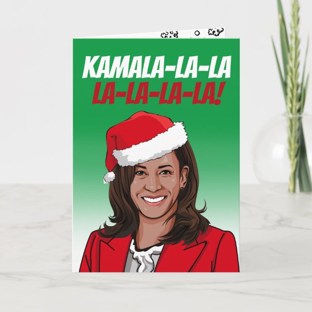 Funny Kamala Christmas Card (Front)