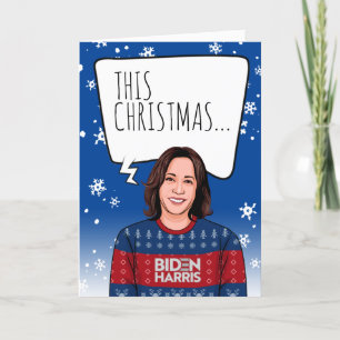 Funny Kamala Christmas: This Christmas is History Card