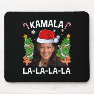 Funny Kamala Harris 2024 Christmas Comma La Men Wo Mouse Pad