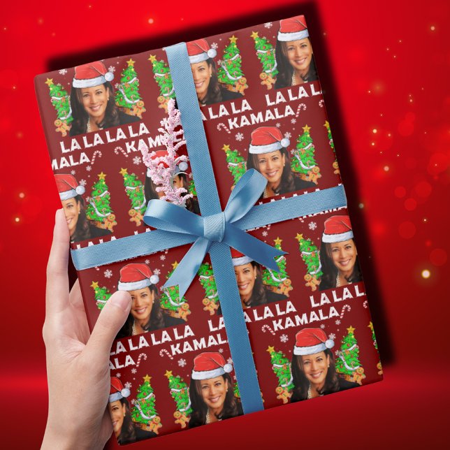 Funny Kamala Harris 2024 Christmas Ugly Gift Xmas Wrapping Paper (Creator Uploaded)