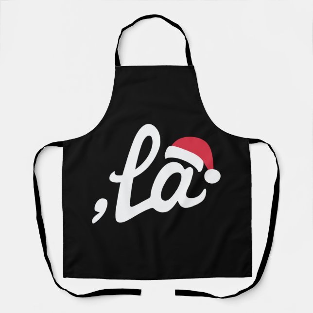 Funny Kamala Harris 2024 Comma La Christmas Apron (Front)