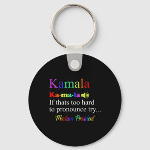 Funny Kamala Harris 2024 Madam President Harris Key Ring