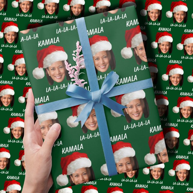 Funny Kamala Harris Christmas Wrapping Paper (Creator Uploaded)
