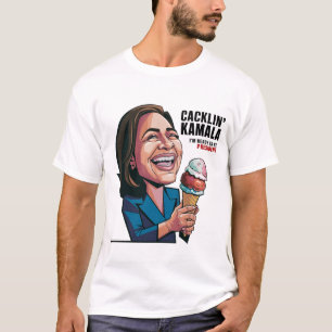 Funny Kamala Harris eating Ice Cream Political T-Shirt