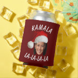 Funny Kamala Harris Face Santa Hat Christmas  Can Cooler<br><div class="desc">Funny Kamala Harris Face Santa Hat Christmas</div>