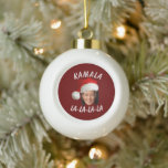 Funny Kamala Harris Face Santa Hat Christmas  Ceramic Ball Christmas Ornament<br><div class="desc">Funny Kamala Harris Face Santa Hat Christmas</div>