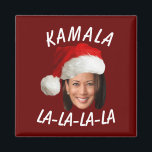 Funny Kamala Harris Face Santa Hat Christmas  Magnet<br><div class="desc">Funny Kamala Harris Face Santa Hat Christmas</div>