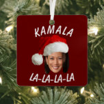 Funny Kamala Harris Face Santa Hat Christmas  Metal Tree Decoration<br><div class="desc">Funny Kamala Harris Face Santa Hat Christmas</div>