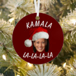 Funny Kamala Harris Face Santa Hat Christmas  Metal Tree Decoration<br><div class="desc">Funny Kamala Harris Face Santa Hat Christmas</div>