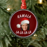 Funny Kamala Harris Face Santa Hat Christmas  Metal Tree Decoration<br><div class="desc">Funny Kamala Harris Face Santa Hat Christmas</div>