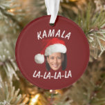 Funny Kamala Harris Face Santa Hat Christmas  Ornament<br><div class="desc">Funny Kamala Harris Face Santa Hat Christmas</div>