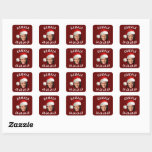 Funny Kamala Harris Face Santa Hat Christmas  Square Sticker<br><div class="desc">Funny Kamala Harris Face Santa Hat Christmas</div>