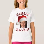 Funny Kamala Harris Face Santa Hat Christmas  T-Shirt<br><div class="desc">Funny Kamala Harris Face Santa Hat Christmas</div>
