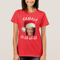 Funny Kamala Harris Face Santa Hat Christmas 