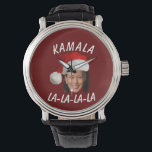 Funny Kamala Harris Face Santa Hat Christmas  Watch<br><div class="desc">Funny Kamala Harris Face Santa Hat Christmas</div>