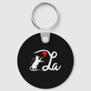 Funny Kamala Harris Tim Wheimer 2024 Cat Comma La Key Ring