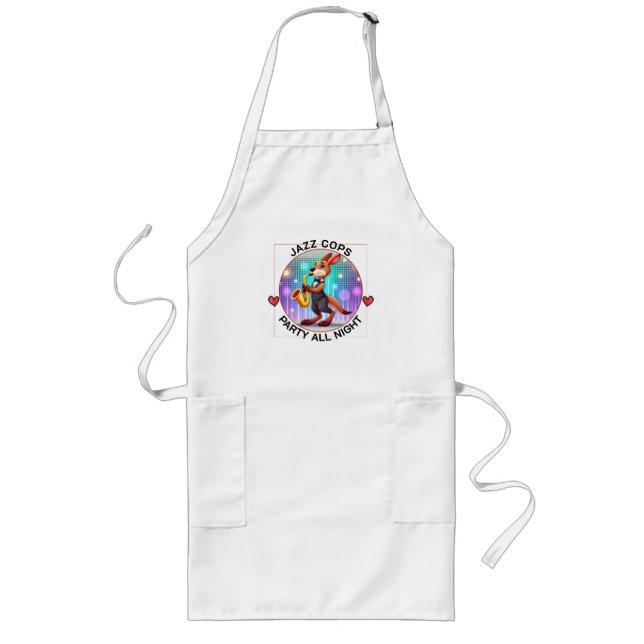 Funny kangaroo long apron (Front)
