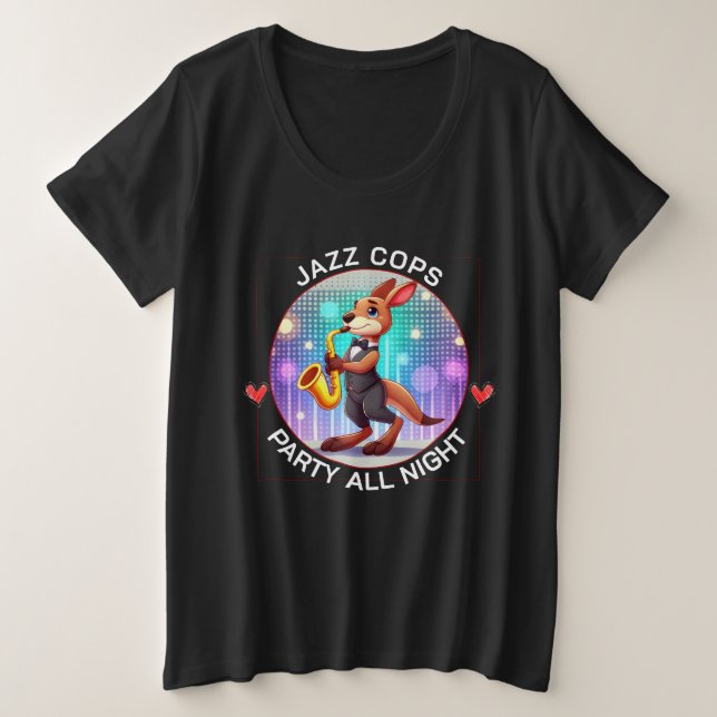 Funny kangaroo plus size T-Shirt (Design Front)