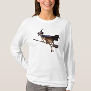 Funny Kangaroo Witch T-Shirt