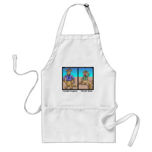 Funny Kangaroos & Koala Funny Cartoon Gifts Tees Standard Apron
