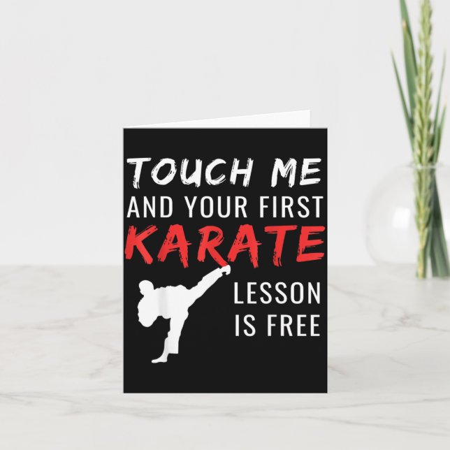 Funny Karate Card (Front)